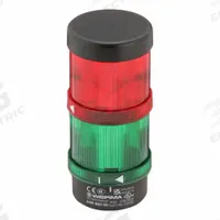 WERMA Tower Light Assembly: 2 Tier, Green/Red, No Sounder Tier, 155 mm Overall Ht, 70 mm Overall Dia (MPN 64924004). Key specifications — Manufacturer Part Number: 64924004; Brand: WERMA; Operating Voltage: 24V AC/DC; Light Tier Color: Green.