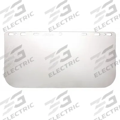 MCR SAFETY Face Shield Visor: 15 1/2 in Overall Wd, 8 in Overall Ht, 0.6 in Overall Thick - General Purpose Replacement Visors
