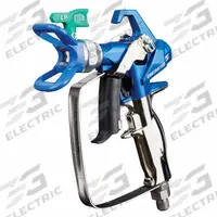 GRACO Spray Gun: Airless, 10 in to 10 in, 1/4 in Air Inlet Size, Coatings/Enamels/Lacquers/Stains (MPN 17Y043). Key specifications — Brand: GRACO; Air Inlet Type: NPSM; Compatible Fluid Type: Lacquers; Includes: RAC X LP 517 SwitchTip; Material: Aluminum.