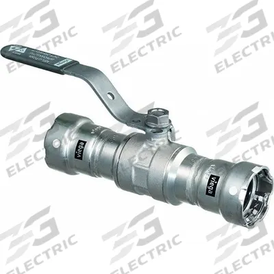 VIEGA MEGAPRESS Manual Two-Way Ball Valve: 1 1/2 in, Carbon Steel, Straight, Press x Press - Carbon Steel Ball Valves