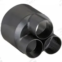 3M Heat Shrink Breakout Boot: 1 Pk, 1.7 in I.D. Before Shrinking, 0.9 in I.D. After Shrinking, Black (MPN HDBB-325-1-250). Key specifications — Brand: 3M; Color: Black; _Pack Size: 1.