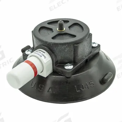 WOOD'S POWR-GRIP Suction Cup Mount: Suction Cup Mount, 40 lb Max Load Capacity - Suction-Cup Equipment Holders