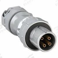 HUBBELL Pin and Sleeve Plug: Gray, 250V DC/600V AC, Three Phase, 30 A, 4 Pole, 3 Wire (MPN VP3485). Key specifications — Brand: HUBBELL.