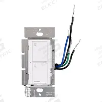 LUTRON Lighting Dimmer: 2 Buttons, Caseta, 120/277V AC, Wireless, White (MPN PD-5WS-DV-WH). Key specifications — Communication Method: Wireless; Compatible with Series: Caseta; Neutral Required: No; Operating Voltage: 120/277V AC; Brand: LUTRON.