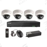 VITEK Video Surveillance Digital Systems: Dome, 4 Cameras Included, 2.8 mm Max Focal Lg, 5MP, 12V DC (MPN VT-TH5KT46TD-2). Key specifications — Brand: VITEK; Camera Operating Voltage: 12V DC; Camera Resolution: 5MP; Lens Type: Fixed; Indoor/Outdoor Usage: Indoor.