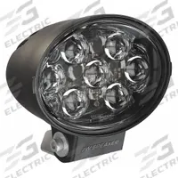 J.W. SPEAKER Vehicle Work Light: Oval, Spot, LED, Bracket, DT04-2P Connector, Off-Road Vehicles (MPN TS3001V). Key specifications — Housing Color: Black; Brand: J.W. SPEAKER; Electrical Connection: DT04-2P Connector; Installation Type: Removable.