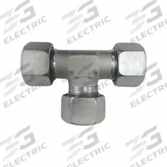 BRENNAN INDUSTRIES Compression Tee Fitting: M26x1.5 x M26x1.5 x M26x1.5 Thread Size, Steel, Rigid (MPN D2603-L18-L18-L18). Key specifications — Brand: BRENNAN INDUSTRIES; Series: D2603-EQUAL.