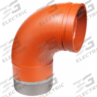 GRUVLOK Metal Pipe Elbow: 90° Elbow, 3 in x 3 in, Ductile Iron - Grooved Pipe Fittings