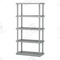 ABILITY ONE Plastic Shelving: 36 in x 18 in, 72 in Overall Ht, 5 Shelves (MPN 7125-01-667-2787). Key specifications — Frame Material: HDPE; Shelving Material: HDPE; Brand: ABILITY ONE.