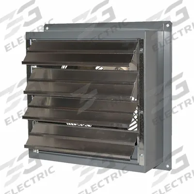 CANARM Shutter Mounted Hazardous Location Exhaust Fan: 18 in Blade, 1 Speed, 1/3 hp - Hazardous Location Shutter-Mount Exhaust Fans