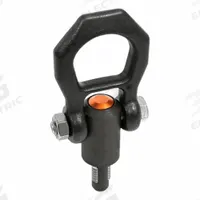 JW WINCO Quick-Release Hoist Ring: Steel, 3,619 lbf Load Limit, 3/4"-10 Thread Size, Black Oxide (MPN 1133-3/4X10-0.866-ST). Key specifications — Thread Size: 3/4"-10; Operation: Lifting; Working Load Limit - Side Load: 5.7 kN (1281 lbf); Material: Steel; Brand: JW WINCO; Working Pin Length: 22 mm.