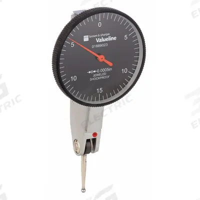 TESA BROWN & SHARPE Horizontal Dial Test Indicator: 0 in to 0.03 in, Horizontal - Dial Test Indicators - Horizontal & Tilted-Face Styles