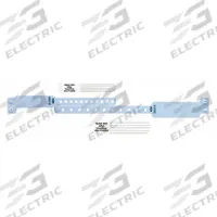 ID Wristband Set: No Legend, 9 3/8 in Overall Lg, 1 1/4 in Overall Wd, Vinyl, Blue, 300 PK (MPN CLS-300-V1AFI-37). Key specifications — attr1126094: Blue.