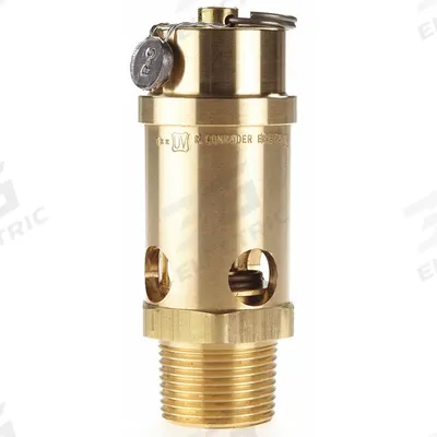 CONRADER Safety Valve: Soft Seat, 1 in (M)NPT Inlet (In.), 60 psi Preset Setting (PSI) - Soft Seat Pneumatic Safety Valves