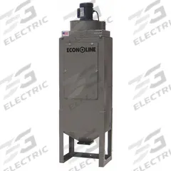 ECONOLINE Abrasive Blasting Dust Collector: 115V AC, 600 cfm (MPN 101716GY-6C). Key specifications — Filter Efficiency: 99.9% @1 micron; Nameplate Voltage: 115V AC; Brand: ECONOLINE.