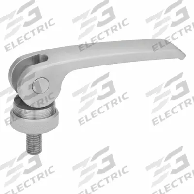 JW WINCO Cam Handle: Adjustable, Stainless Steel, #8-32, 0.47 in Thread Lg - Corrosion-Resistant Cam Levers with Threaded Stud