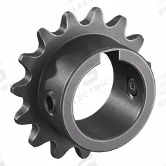 TSUBAKI Single Strand Sprocket: 35, For 3/8 in Chain Pitch, 1 in Bore Dia, 15 Teeth, Steel (MPN 35B15F-1). Key specifications — Brand: TSUBAKI.