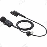 ICOM Tie-Clip Microphone: Fits Icom, For F52D/F62D/IP730D/IP740D Series, 2.5 mm Jack, 39 in Cord (MPN HM163MC). Key specifications — Compatible Radio Series: F52D; Color: Black; Radio Connector Type: 14-Pin Multifunction; Brand: ICOM; Manufacturer Part Number: HM163MC; Push To Talk: Yes.