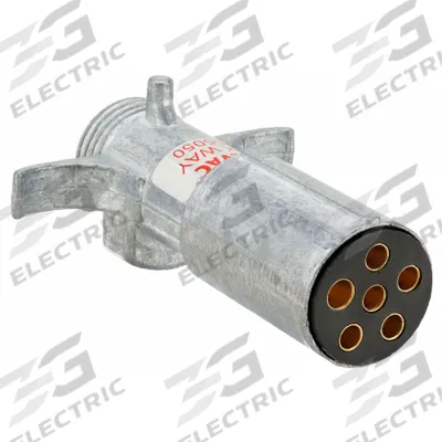 VELVAC Trailer Connector Plug: 6-Way, Plastic, 6 Conductor Wire (MPN 055050) - Fleet and Vehicle Maintenance