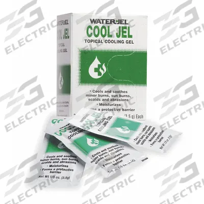 WATERJEL Topical Burn Gel: Non-Lidocaine Water Based Formula, 0.125 oz Size - Burn Reliever Gels