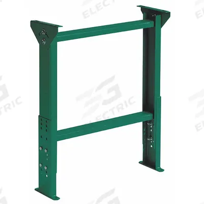 ASHLAND CONVEYOR Conveyor Support Stand: For 31 in Between Frame Wd, 17 1/8 in Min. Ht, Steel - Permanent Mount H-Style Conveyor Support Stands