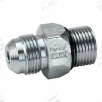 PARKER Hydraulic Check Valve: 3,000 psi, 75 gpm, 1 5/16 in, JIC 37° Flare (MPN DT-1000-MFMO-5). Key specifications — Body Material: Steel; Outlet Connection Type: SAE O-Ring Boss; Brand: PARKER; Inlet Connection Type: JIC 37° Flare.