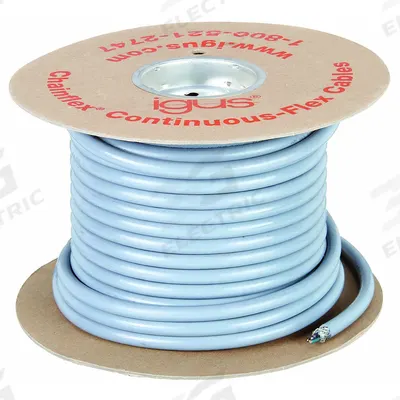 CHAINFLEX Control Cable: 16 AWG Conductor Size, 3 Conductors, PVC, 100 ft - Continuous Flexing Exposed Run Tray Cables