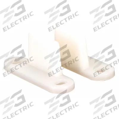 PRIME-LINE Guide: 1 1/4 in Lg, 1 1/4 in Wd - Hanging Door Guides