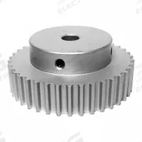 DAYTON Timing Pulley: Curvilinear, Fixed, For HTD Timing Belt Section, For 9 mm Belt Wd, 18 Teeth (MPN 18-5M09M6A8). Key specifications — Brand: DAYTON; Finish: Clear Anodized; For Belt Series: Powerhouse®.