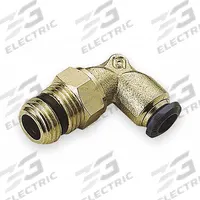 AIGNEP USA Push-Fit Elbow Fitting: 5/32 in OD x 1/8 in Pipe Size, Push-to-Connect x MNPT, 10 PK (MPN 88110-53-02). Key specifications — Brand: AIGNEP USA; Thread Size A: 1/8"-27.