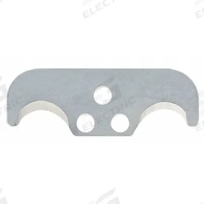 KLEVER Replacement Blade: 1 3/32 in Blade Lg, 13/32 in Blade Wd, 0.02 in Blade Thick - Straight-Edge Round-Tip Replacement Utility Blades