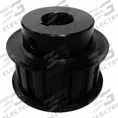 APPROVED VENDOR Timing Pulley: Trapezoidal, Fixed, For L Timing Belt Section, For 3/4 in Belt Wd (MPN 12LF075X3/8). Key specifications — Brand: APPROVED VENDOR; Tooth Profile: Trapezoidal; Finish: Black Oxide.