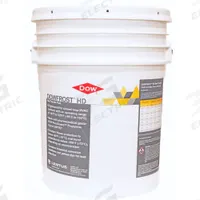 DOWFROST Heat Transfer Fluid: DOWFROST HD, 35% Concentration, Yellow, 5 gal Pail, -50.8°F to 325.4°F (MPN 9992122). Key specifications — Brand: DOWFROST; Series: DOWFROST HD.