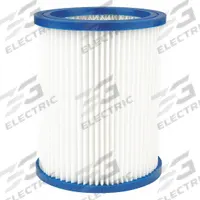 FEIN Cartridge Filter: Fein, 9-20-24/9-20-25/9-20-26, Std, Dry, Paper (MPN TII 1 MCRN). Key specifications — Filter Pickup Type: Dry; Filter Material: Paper; Compatible Vacuum Brand: Fein; Brand: FEIN; Compatible Vacuum Manufacturer Part Number: 9-20-24.