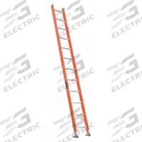 LOUISVILLE LADDER Straight Ladder: 12 ft Ladder Size, Fiberglass, 300 lb Load Capacity, 25 lb Wt (MPN FE3112). Key specifications — Color: Orange; Brand: LOUISVILLE LADDER; Included Features: Mar-Resistant End Caps; Shoe Type: Swivel Safety.