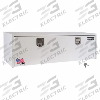 BUYERS PRODUCTS Underbody Truck Box: Underbody Truck Box, Single Drop-Down Door Door, White - Single Drop-Down Door Boxes