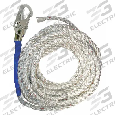CONDOR Vertical Lifeline: 100 ft Lifeline Lg, 310 lb Capacity, Steel, 1 Workers Per System - Vertical Rope Lifelines