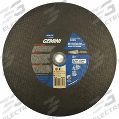 NORTON Abrasive Cut-Off Wheel: Type 1, 14" x 1/8", 20 mm/1" Arbor, SC/AO, 24 Grit, Gemini Ductile (MPN 66252837843). Key specifications — Brand: NORTON; Series: Gemini Ductile.