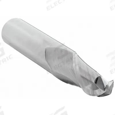 CLEVELAND Ball End Mill: Carbide, 2 Flute, 1/2" Mill Dia, 1" LOC, 3" OAL (MPN C60956) - Carbide Ball End Mills for Aluminum
