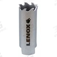 LENOX Hole Saw: 1 in Saw Dia., 3 Teeth per Inch, 1 7/8 in Max. Cutting Dp, 1/2"-20 Thread Size (MPN LXAH31). Key specifications — attr1098070: 3; attr1098087: LENOX; attr1098073: 1/2"-20.