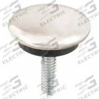 S & W Furniture Glides: Stainless Steel, Round, Silver, 1 1/4 in Overall Dia, 1 3/8 in Overall Ht (MPN SW-5T15). Key specifications — Product Type: Furniture Glides; Shape: Circle; Color: Silver; Attachment Method: Screw-In; Brand: S & W; Leg Angle: Straight; Pad Material: Stainless Steel; Screw Thread Size: 1/4"-20.