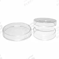 Petri Dish: 100 mm Dia, 20 mm Overall Ht, No Surface Treatment, Lid, Borosilicate Glass, Non-Sterile (MPN G1100). Key specifications — Includes: Lid; Material: Borosilicate Glass; Brand: UNITED SCIENTIFIC SUPPLIES INC; Surface Type: No Surface Treatment.
