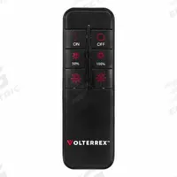VOLTERREX Remote Control for Light: For 7,800/13,000/19,500 Lumens Work Light Fixtures (MPN VT-RMTE-G1). Key specifications — Brand: VOLTERREX; Product Type: Remote; Manufacturer Part Number: VT-RMTE-G1; Compatible with Manufacturer Model Number: VT-100W-10A-G1.