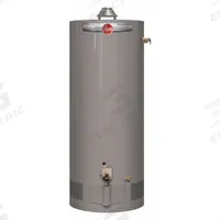 RHEEM Residential Gas Water Heater: Natural Gas, Low NOx, 40 gal, 34,000 BTU, 52.38 in Ht (MPN PROG40S-34N RH62). Key specifications — Display Sell UOM: EA; Market: Residential; Standards: US CSA (Star); Sub-brand: gas water heater; Brand: RHEEM; Low NOx: Yes; Water Connection Location: Center; Fuel Type: Natural Gas.