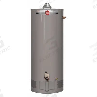 RHEEM Residential Gas Water Heater: Natural Gas, Low NOx, 40 gal, 34,000 BTU - Light-Duty Residential Gas Water Heaters