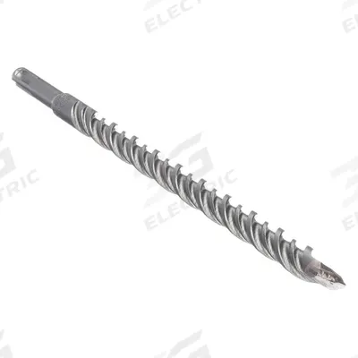 BOSCH Rotary Hammer Drill: 1/2 in Drill Bit Size, 10 in Max Drilling Dp, 12 in Overall Lg - Carbide-Head SDS-Plus Concrete & Masonry Drill Bits