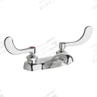 CHICAGO FAUCETS Low Arc Bathroom Faucet: 802, Cast Brass, Polished Chrome Finish, 1 gpm Flow Rate (MPN 802-E74-317ABCP). Key specifications — Includes: Mounting Hardware; Brand: CHICAGO FAUCETS; Series: 802.