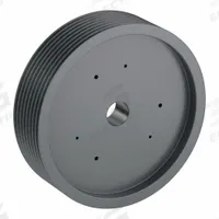 APPROVED VENDOR V-Belt Pulley: C300, 8 Groove, 30.4 in OD, Bushed Bore, J, For C/CX Belt Section (MPN 8C300J). Key specifications — Pulley Industry Number: C300; Pitch Diameter: 30 in (C); For Belt Section (broad, with similar types): C or CX.