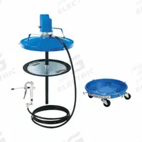 MACNAUGHT Air Drum Pump: Pump w/ Drum Dolly, Hose & Nozzle, 50:1, 460 g/min Max. Flow Rate, Steel (MPN P6-TR). Key specifications — Brand: MACNAUGHT; Suction Tube Material: Steel.