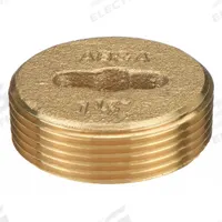 AB&A Cover: 1 1/2 in Overall Dia, 1 1/2 in Overall Ht, Brass, Brass, Brass, Screw-In (MPN 60361). Key specifications — Color: Brass; Brand: AB&A; Finish: Brass.